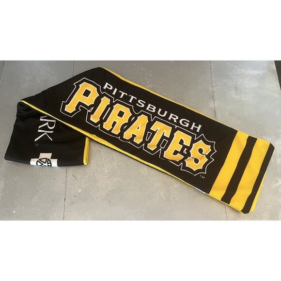 Pittsburgh Pirates Scarf Black‎ Yellow Baseball Game Day Highmark 56" SGA Promo - Picture 1 of 6